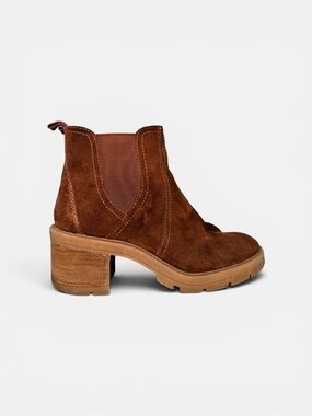Lucky Brand Sodeti brown suede ankle boot